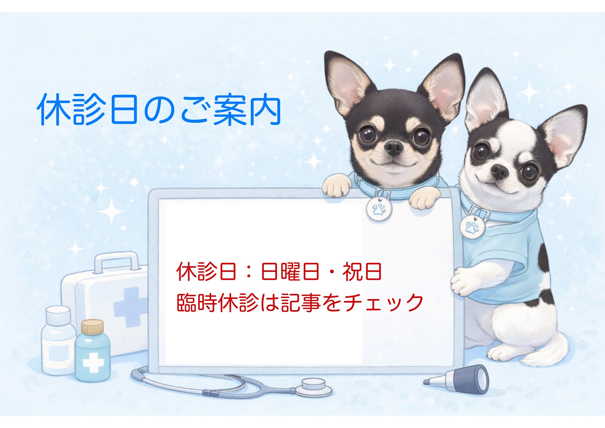 3月の休診日のごあんない