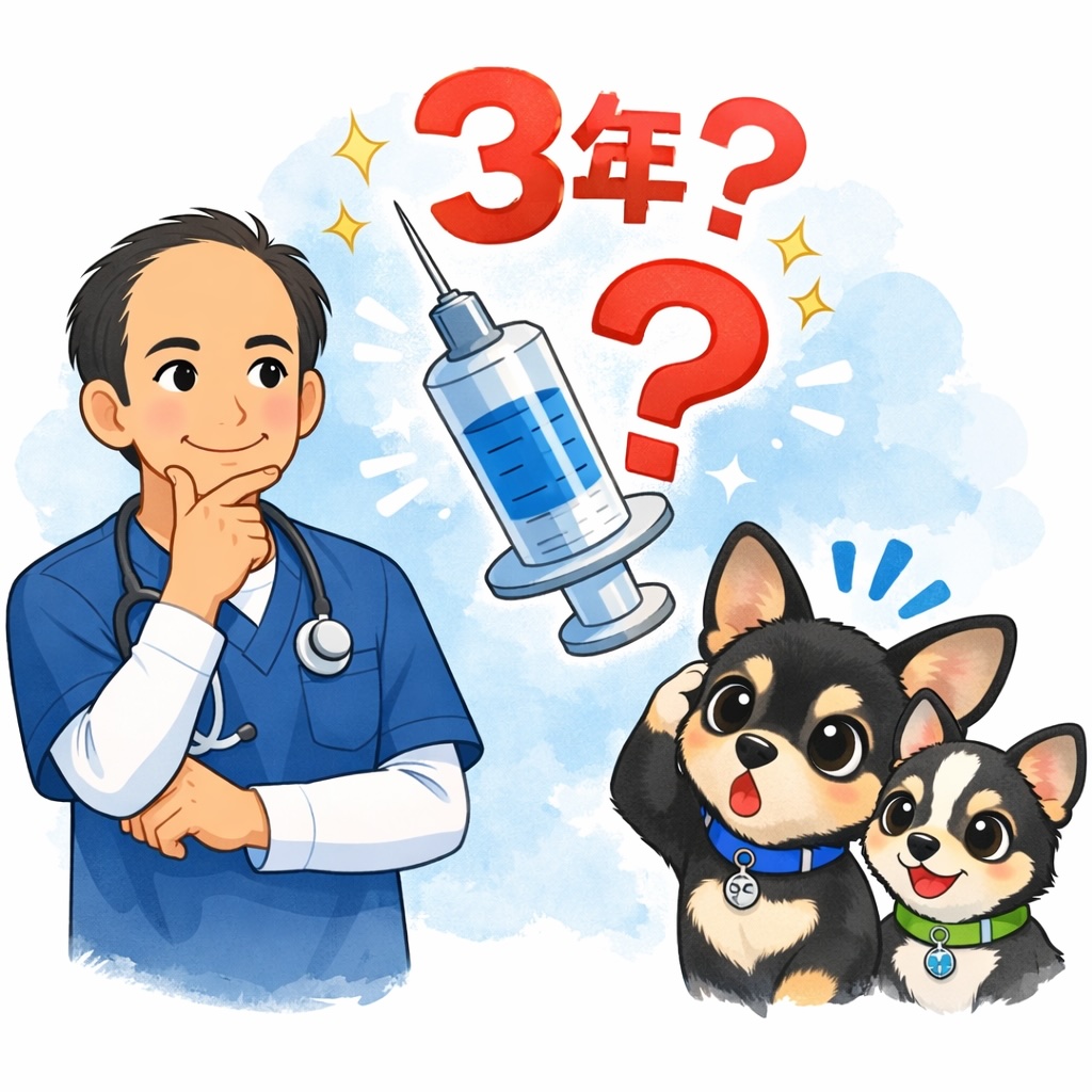 【それ本当？】シリーズ 第3回 「ワクチンは3年に1回でいいの？」 「最近はワクチンは3年に1回でいいと聞いたけど、本当ですか？」 という質問をよくいただきます