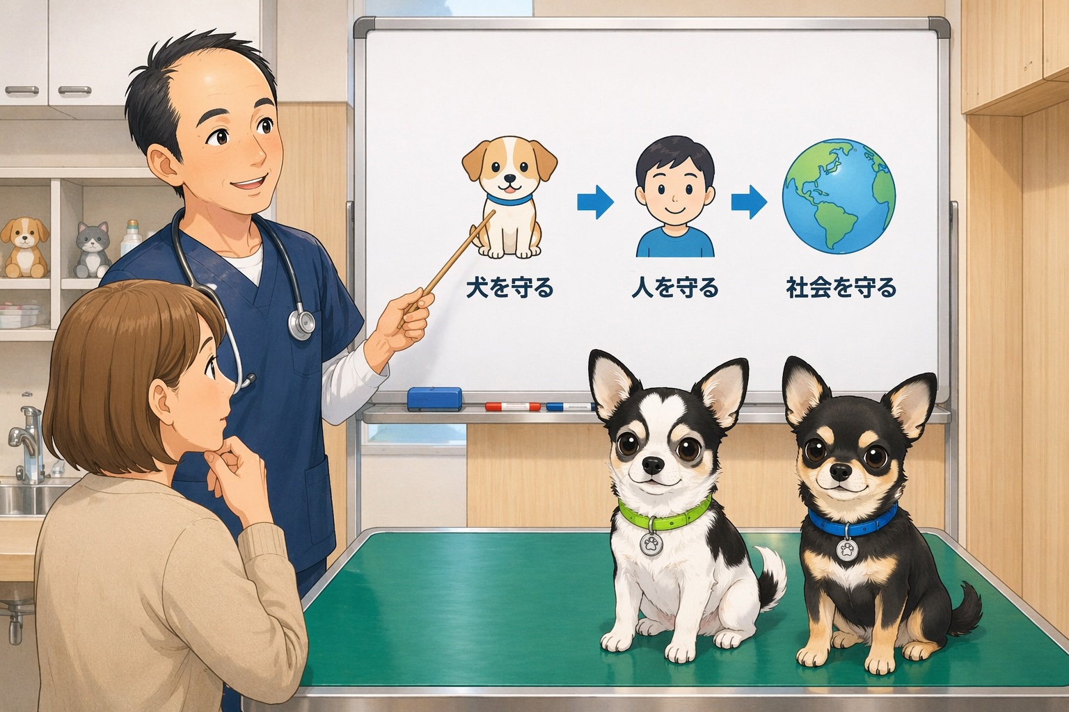 【これはやってほしい】 第7回 狂犬病ワクチンは打たなくてもいい？ ⸻ 春になると増えるご相談👇 「高齢だから打たなくてもいいですか？」 「外に出ないから必要ないのでは？」 ⸻ 結論からお伝えすると 👉 狂犬病ワクチンは“打たなければならない予防接種”です ⸻ 狂犬病は ・発症するとほぼ100％助からない ・人にも感染する とても危険な病気です