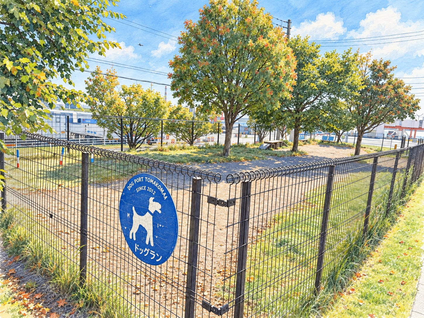 🐾 むっち・もっちの無料ドッグラン探訪 Vol.5 今回は、苫小牧西港フェリーターミナルにある「DOG PORT TOMAKOMAI」へ行ってきました