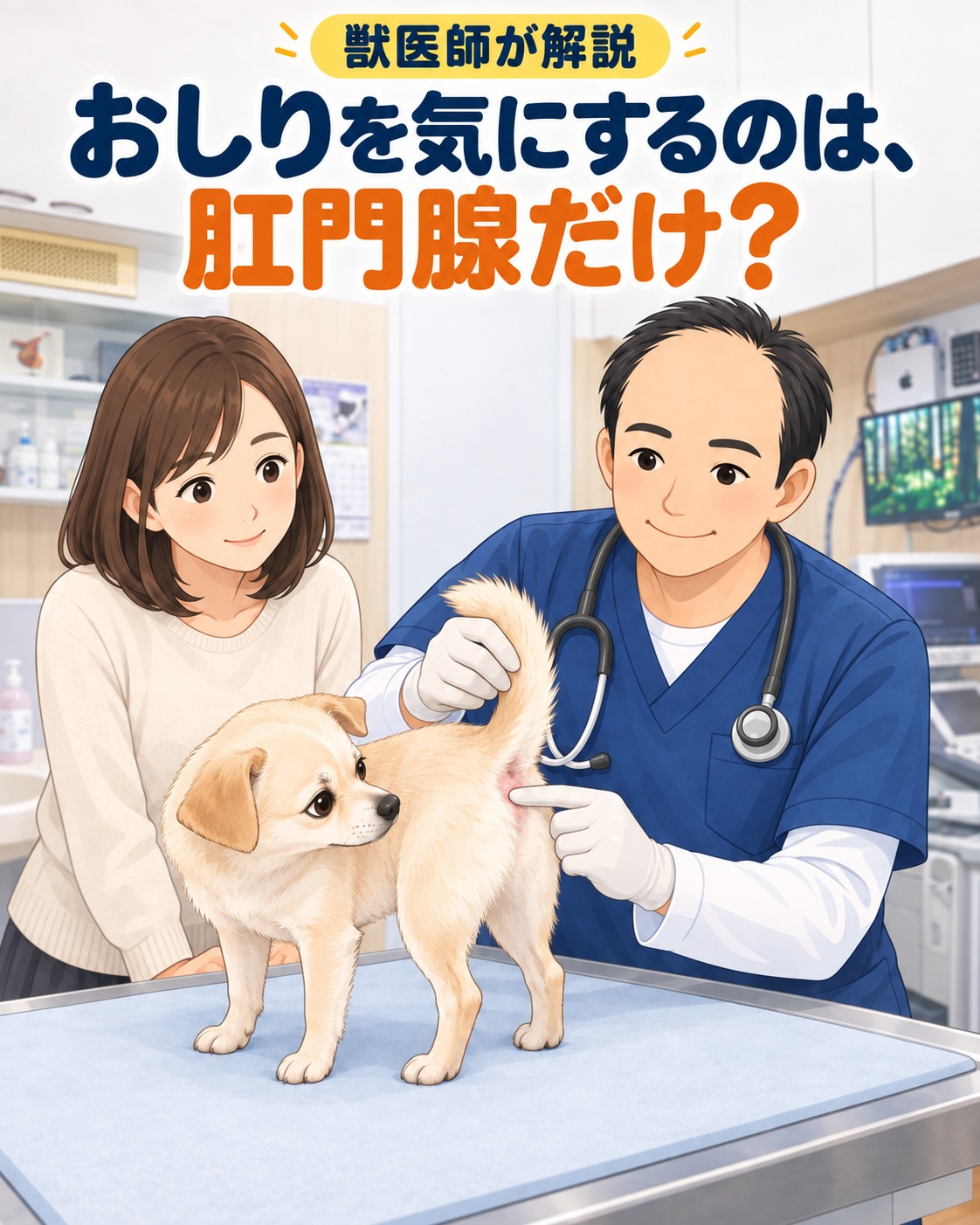🟨 獣医師が解説 おしりを気にするのは、肛門腺だけ？ 床におしりをこすって歩く