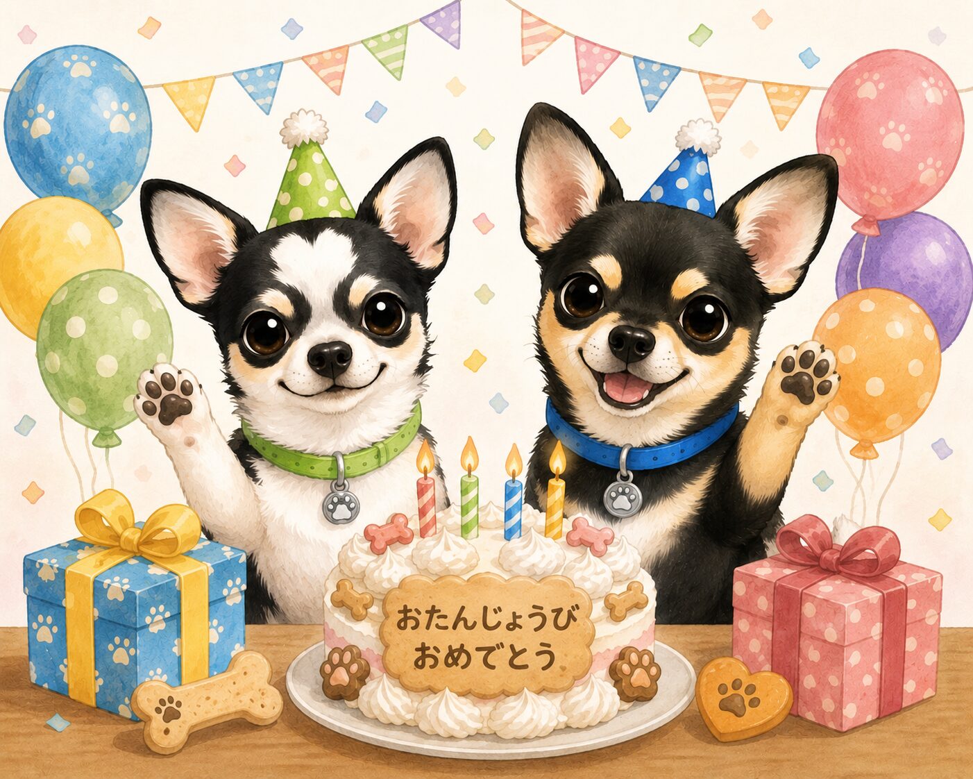 大切なご家族がまた1年元気に過ごせるように、当院では**「誕生日健診」**をご案内しています